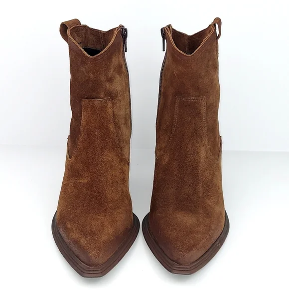 Emanuele Crasto Brown Suede Western Boots EU 39 - Picture 3 of 14
